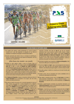 PAS 1-Sub 2012-2014 - Prova Ciclismo