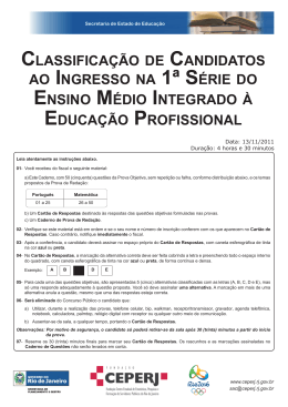 1ª série do ensino médio - Governo do Estado do Rio de Janeiro