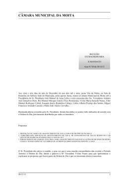 Acta N.º 28 de 28/12/2011 - Câmara Municipal da Moita