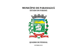município de paranaguá estado do paraná quadro de pessoal