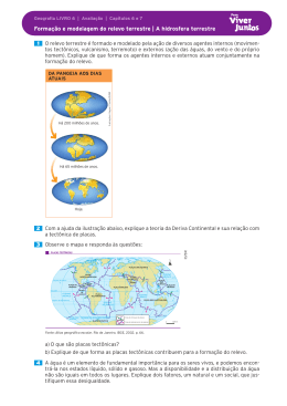 Formação e modelagem do relevo terrestre | A hidrosfera terrestre