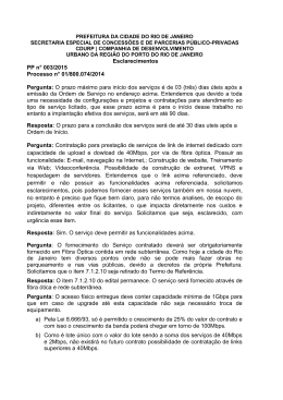 Esclarecimentos PP n° 003/2015 Processo n° 01