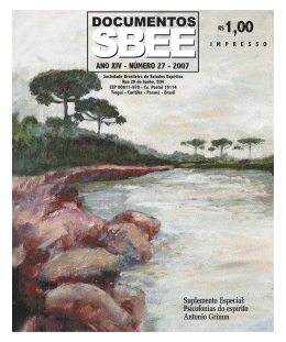 27 - DOC SBEE - AGO - Sociedade Brasileira de Estudos Espíritas