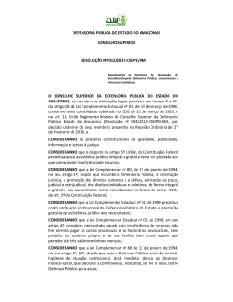 resolução nº 012/2014-csdpe/am - Defensoria Pública do Estado do