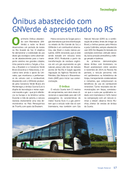 Ônibus abastecido com GNVerde é apresentado no RS