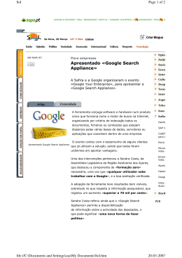 Apresentado «Google Search Appliance»