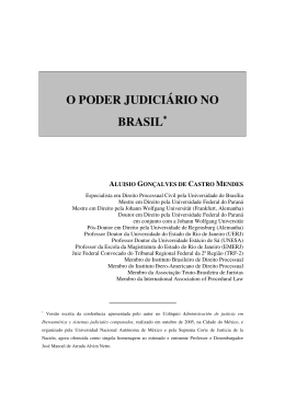 O PODER JUDICIÁRIO NO BRASIL∗
