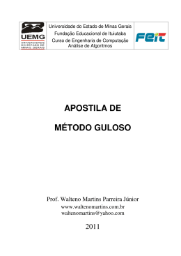 APOSTILA DE MÉTODO GULOSO