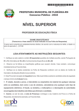 15 - PROFESSOR DE EDUCACAO FISICA - CPCON