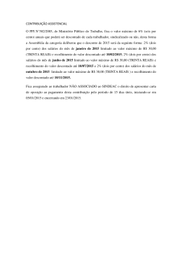 CONTRIBUIÇÃO ASSISTENCIAL O PPI N°502/2005, do