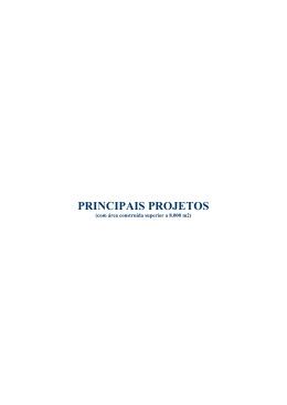 PRINCIPAIS PROJETOS - HPF | Engenharia e Projetos