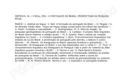 dietrich, w. / v noll, eds.: o portugues do brasil. perspectivas da