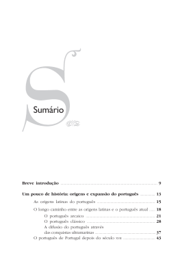 Sumário - Editora Contexto