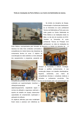 Visita às instalações da Porto Editora e ao Centro de Multimédia da