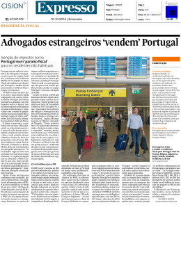 Advogados estrangeiros `vendem` Portugal