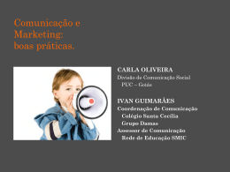 Oficina: Comunicação e Marketing – Boas Práticas