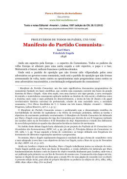 Manifesto do Partido Comunista(1)