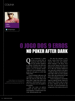 O jogo dos 9 erros no Poker After Dark