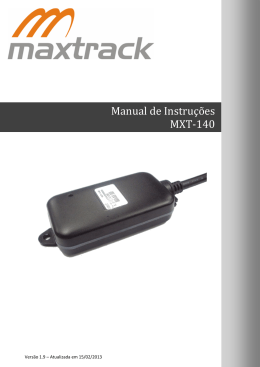 Manual de Instruções MXT-140