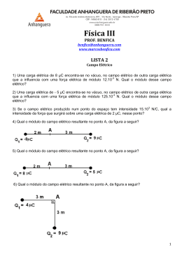 Física III - Prof. Benfica