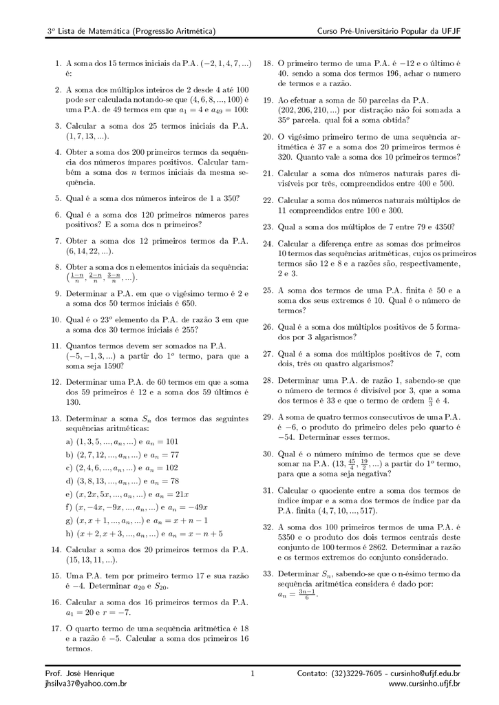 Calcule a soma dos 20 primeiros multiplos de 5 a calcule multiplos primeiros de 5 dos soma 20