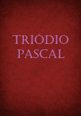 TRIÓDIO PASCAL