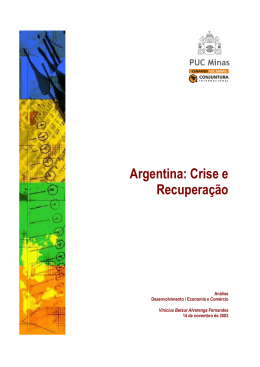 Argentina: Crise e Recuperação