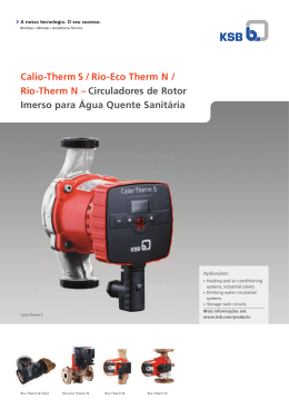 2-page product description Calio-Therm S