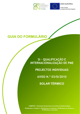 GUIA DO FORMULÁRIO - Compete