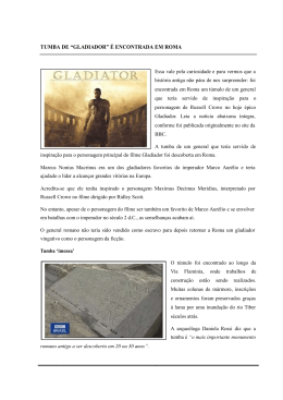 tumba de “gladiador” é encontrada em roma