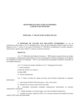 Portaria nº 200/2012 - Divisão de Temas Educacionais