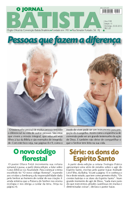 Pessoas que fazem a diferença - Convenção Batista Brasileira