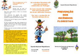 Folheto SEPNA - Prevenção dos Incêndios Florestais