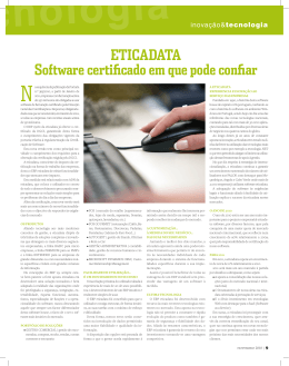 Eticadata Software certificado em que pode confiar