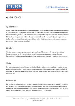 QUEM SOMOS - CLBS Medical