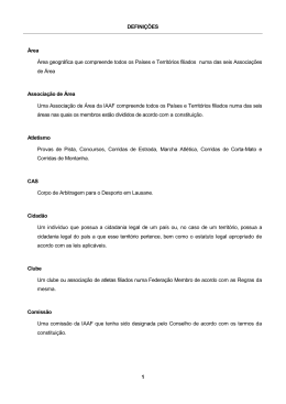 Manual Tecnico da IAAF - Federação Portuguesa de Atletismo
