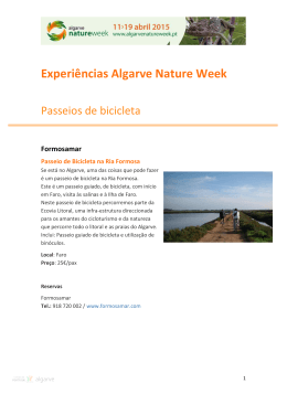 Experiências Algarve Nature Week