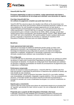 First Data VisionPLUS ® Flex - Português Fazer PDF