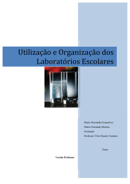 Utilização e Organização dos Laboratórios Escolares