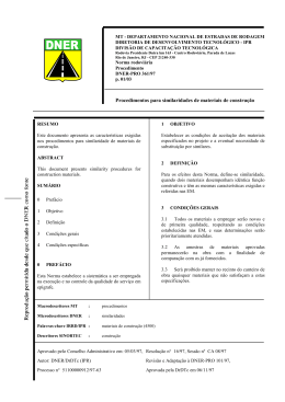 Norma rodoviária - Procedimento - DNER-PRO 361/97