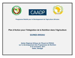 elements of caadp country nutrion program action plan