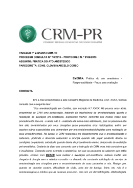 PARECER Nº 2421/2013 CRM-PR PROCESSO CONSULTA N.º 10
