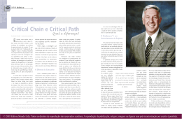 Critical Chain e Critical Path Qual a diferença?
