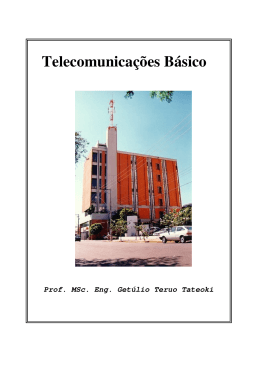 Telecomunicações Básico. Getúlio Teruo Tateoki (Apostila)