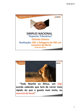 Palestra SIMPLES NACIONAL Limoeiro Norte - CRC-CE
