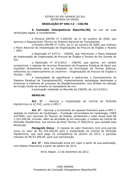 resolução nº 690/12 – cib/rs - Secretaria Estadual da Saúde do Rio