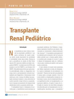 Transplante Renal Pediátrico - Urologia Essencial:. 2012