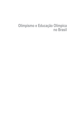 Olimpismo e educação olímpica no Brasil