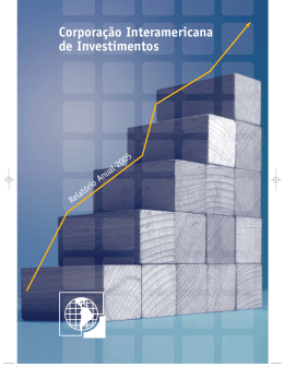 Corporação Interamericana de Investimentos Relatório Anual 2005
