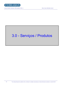 3.0 - Serviços / Produtos